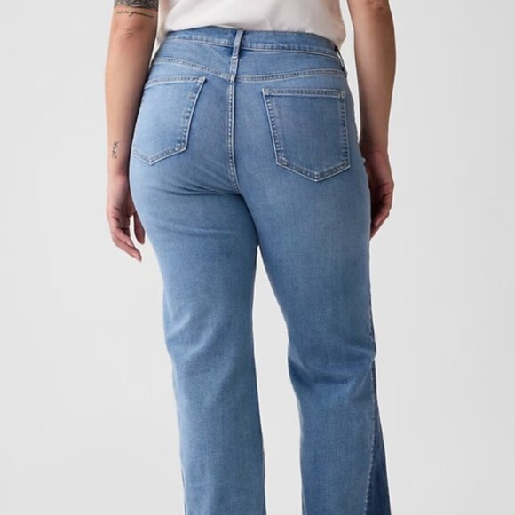 GAP High Rise Patched '70s Flare Jeans - Picture 6 of 12